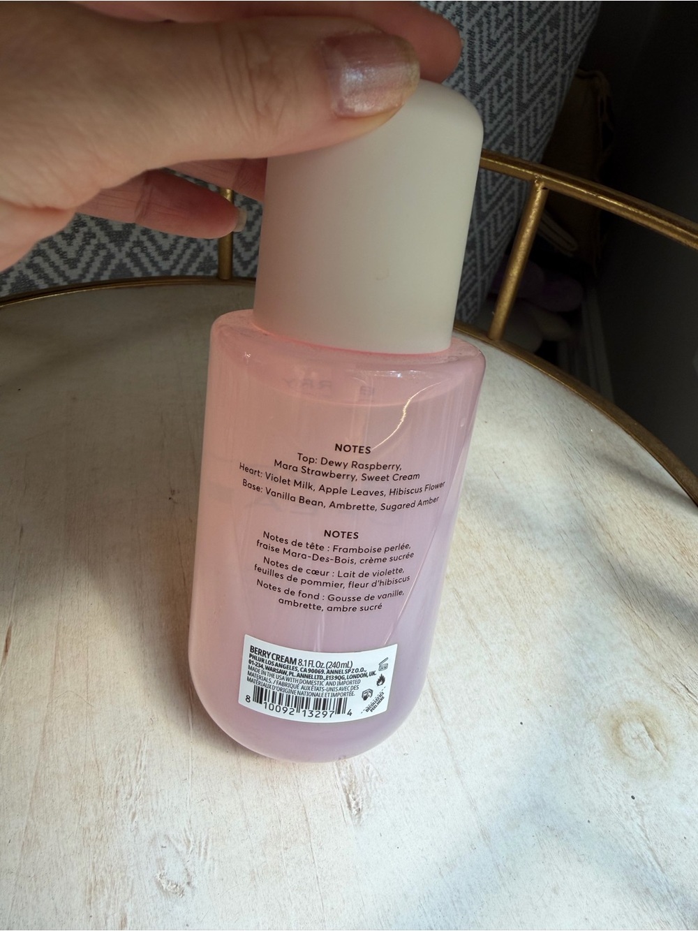 NEW Phlur Berries and Cream 8.1 oz size fragrance body spray - Picture 3 of 3